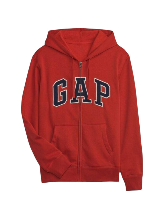 Image for Men's Brand Logo Printed Hoodie,Red