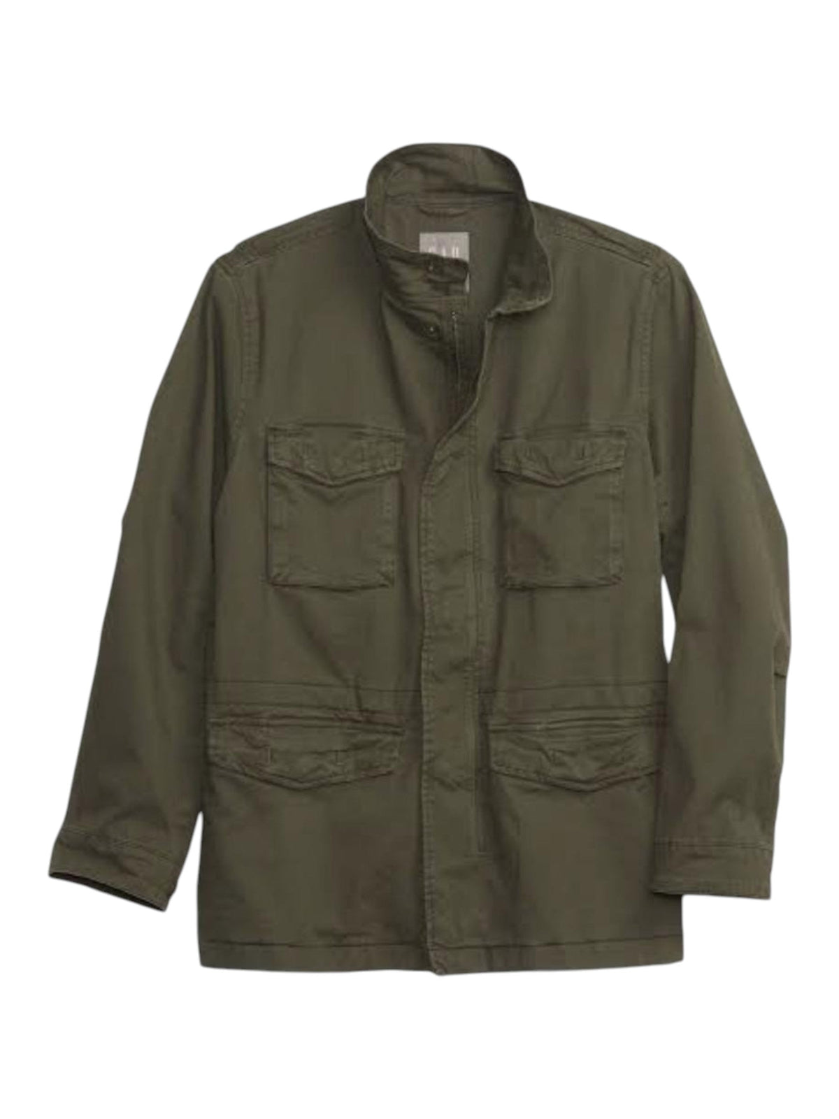 Image for Men's Plain Solid Jacket,Olive