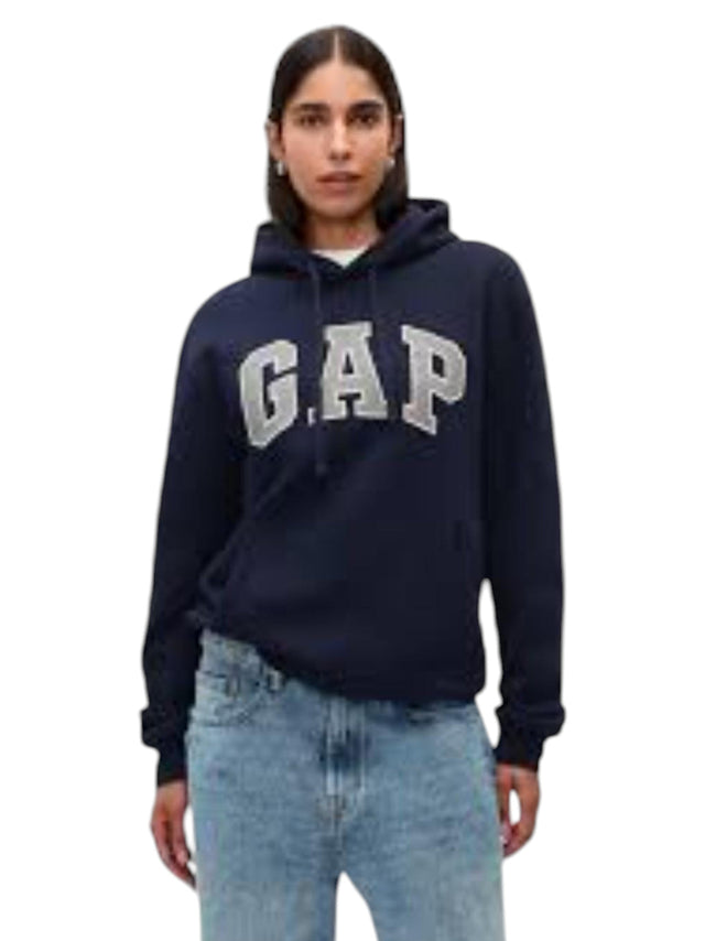 Image for Women's Brand Logo Printed Hoodie,Navy