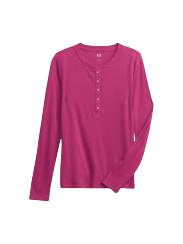 Image for Women's Ribbed Sleepwear Top,Dark Pink