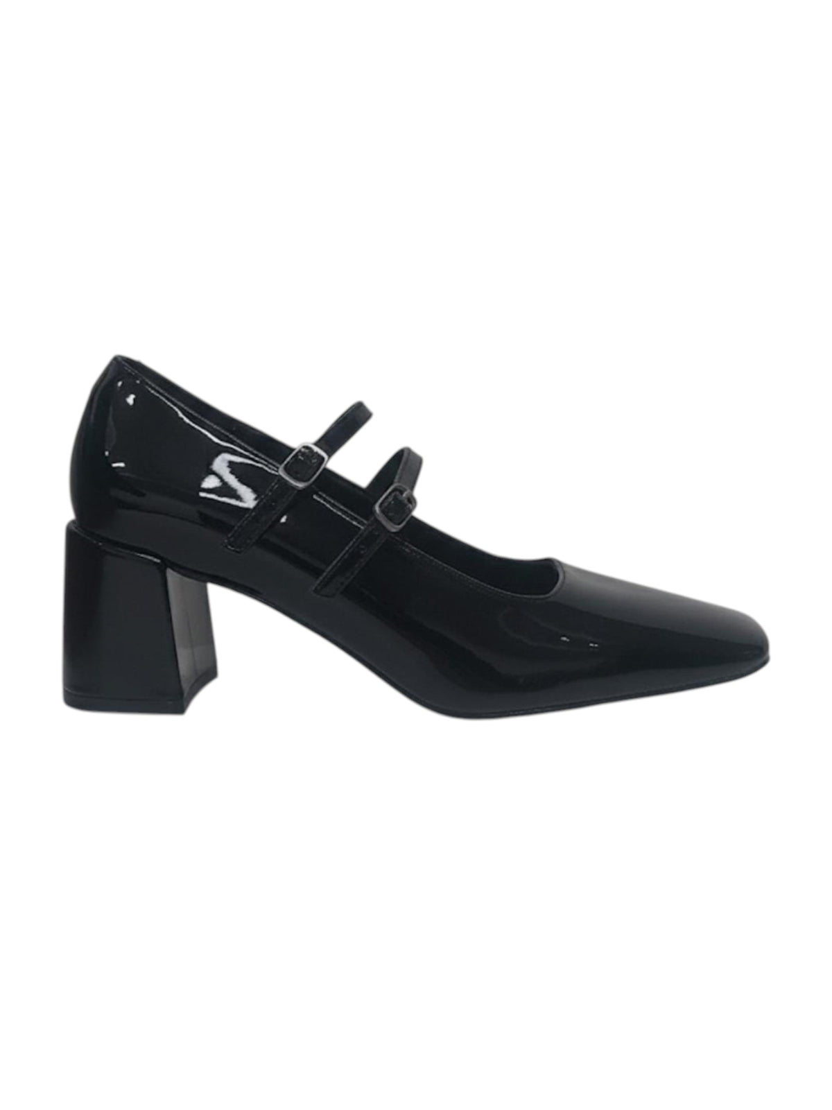 Image for Women's Plain Heeled Shoes,Shiny Black