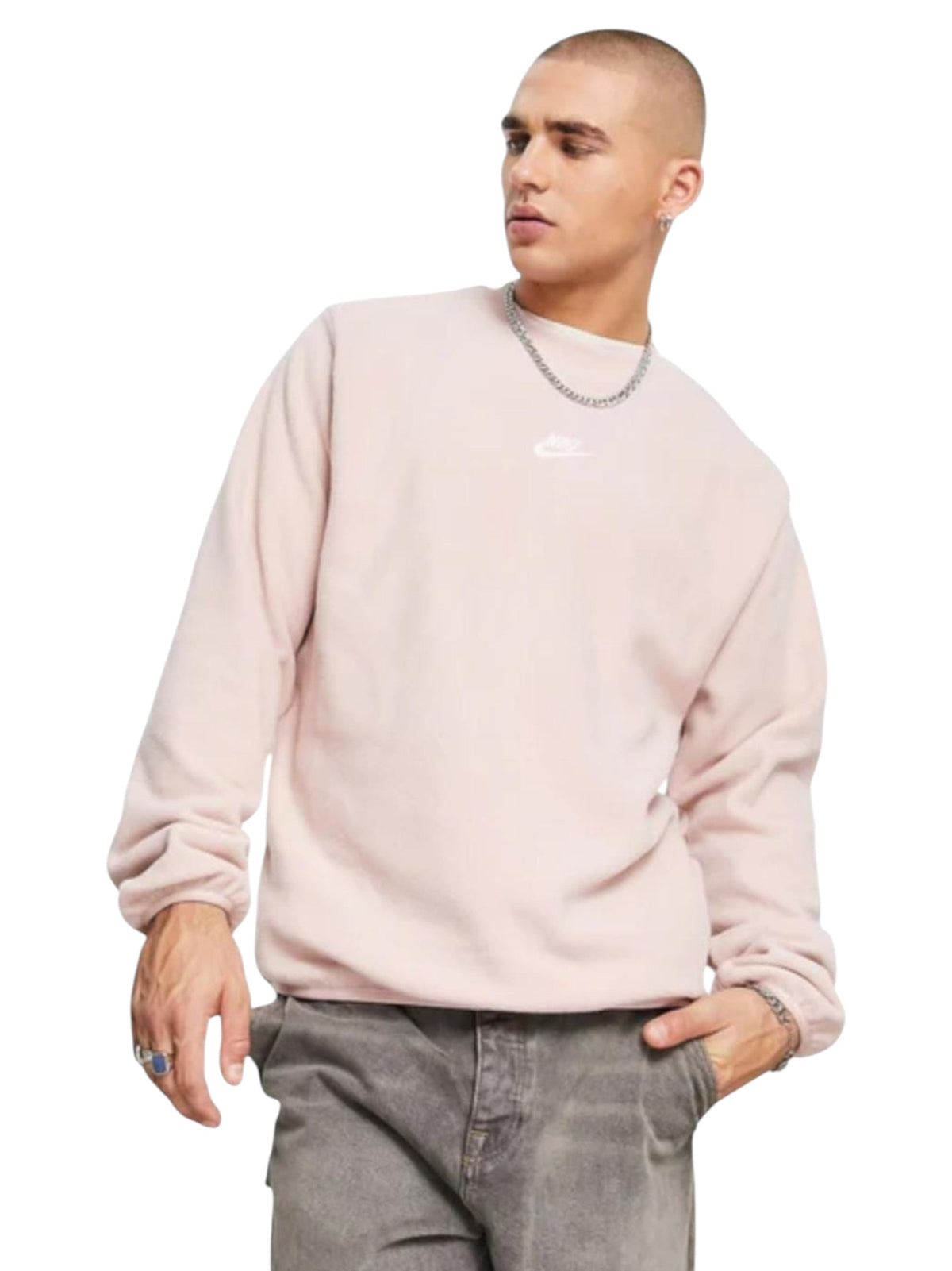Image for Men's Plain Sweaters,Dust Pink