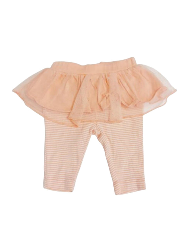 Image for Kids Girl's Ruffled Striped Pant,Light Peach
