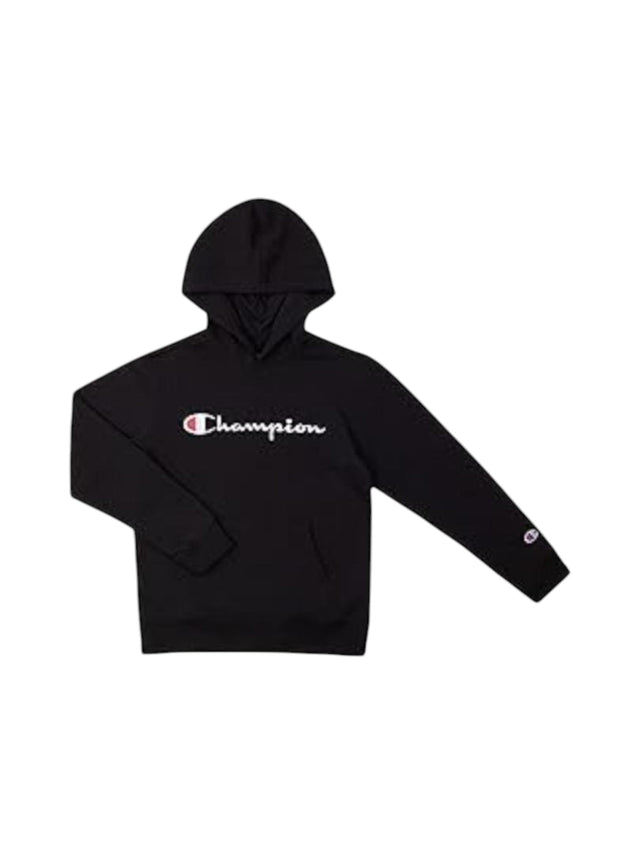 Image for Kids Boy's Logo Embroidered Hoodie,Black