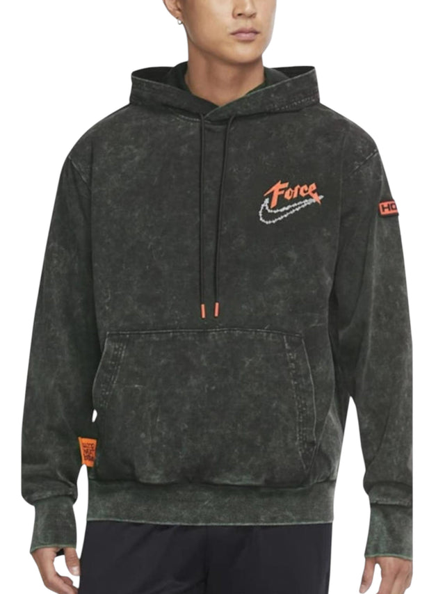 Image for Men's Printed Hoodie,Dark Grey