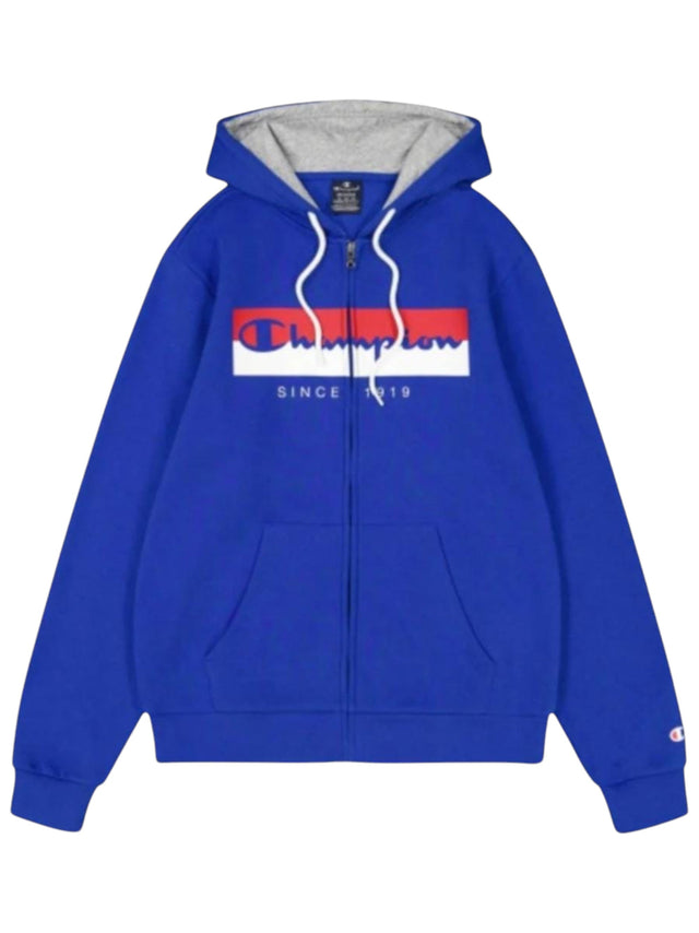 Image for Men's Printed Hoodie,Indigo