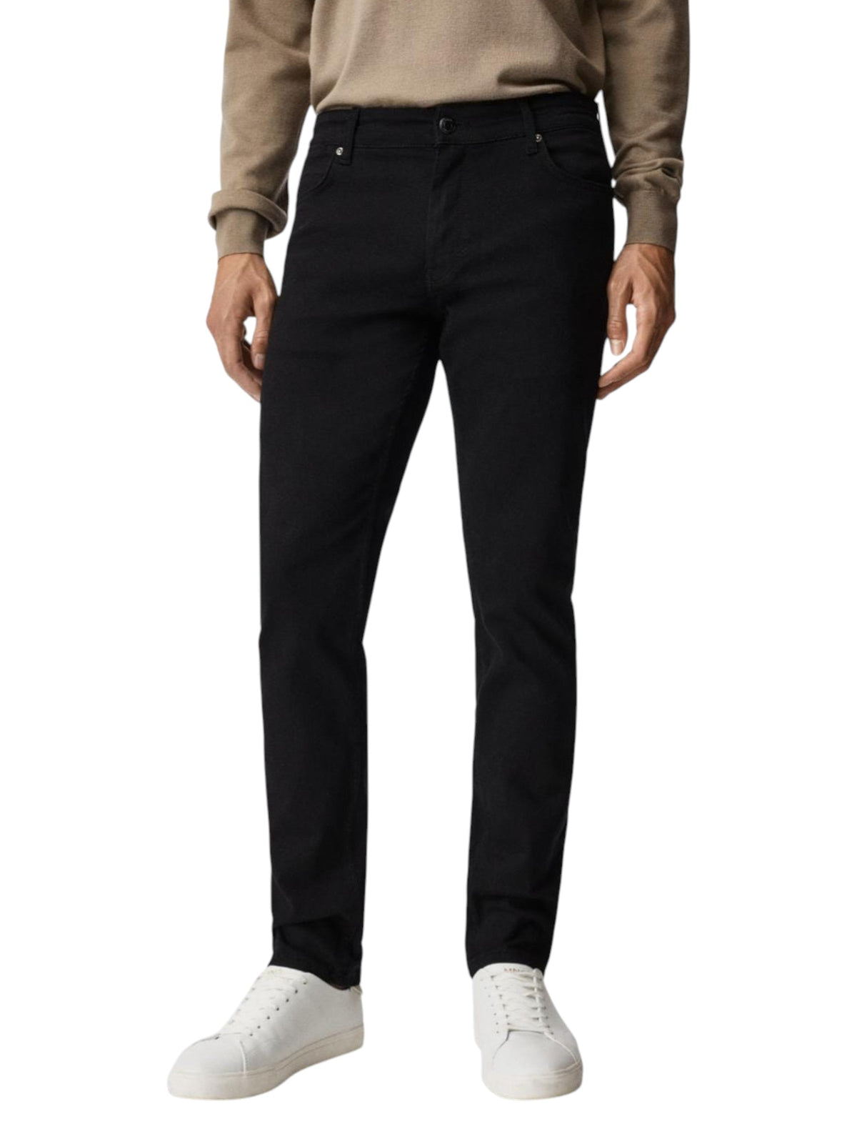 Image for Men's Plain Jeans,Black