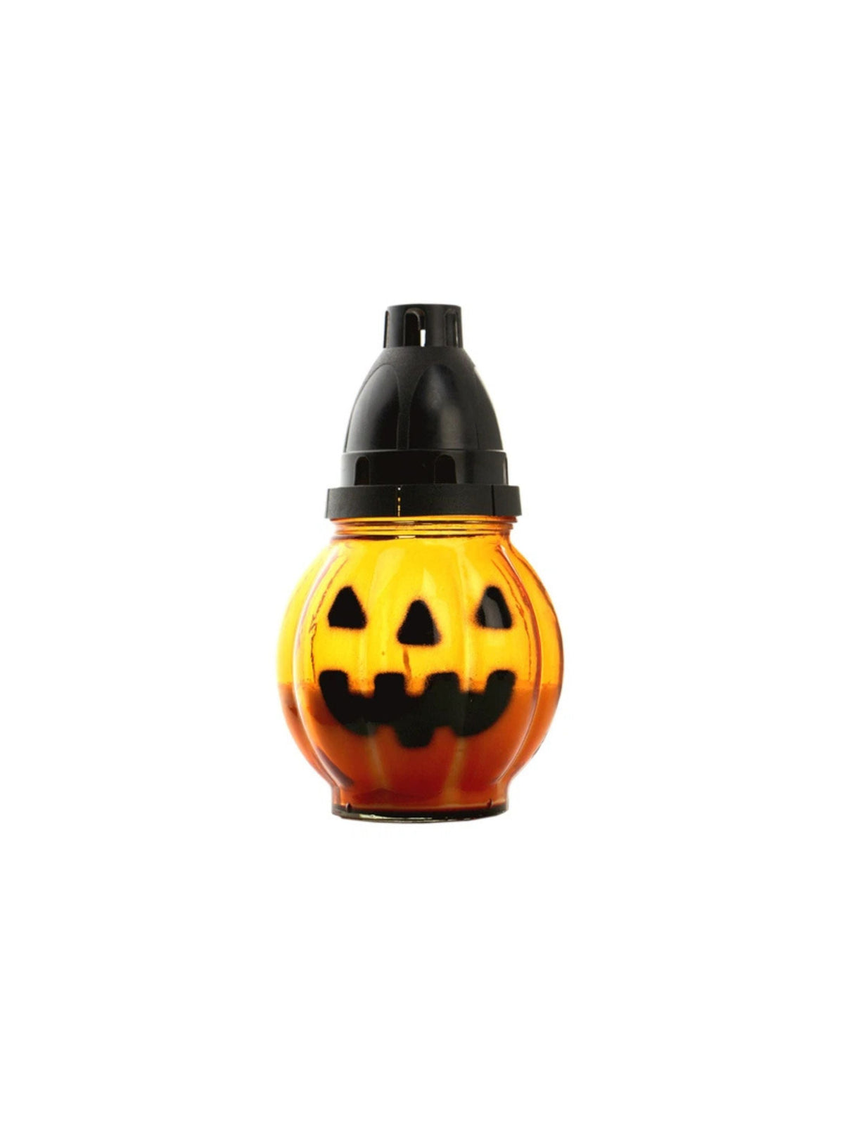 Image for Candle In A Glass Candlestick "Pumpkin"