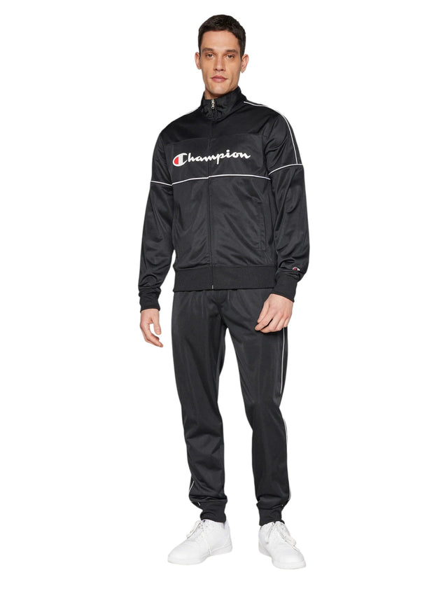 Image for Men's Logo Printed Pajama Set,Black
