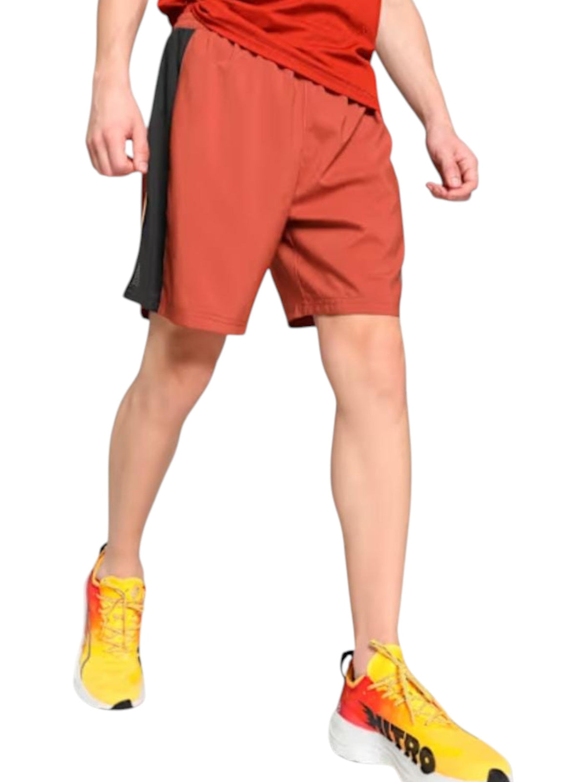 Image for Men's Striped Sport Short,Light Brick