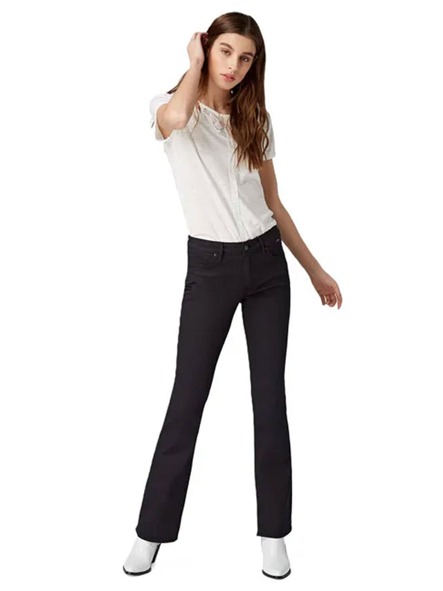 Image for Women's Plain Solid Jeans,Black