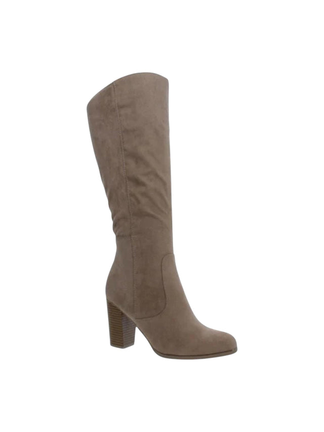 Image for Women's Plain Knee High Boots,Taupe