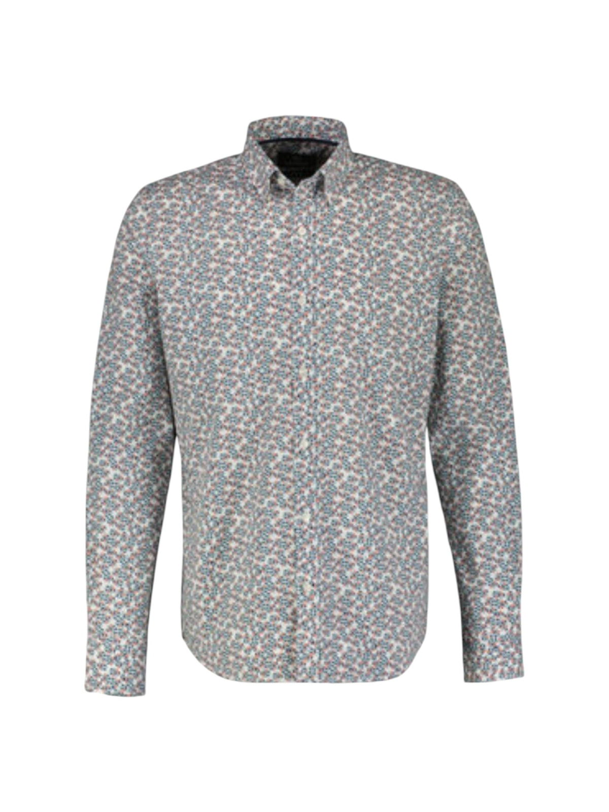 Image for Men's Printed Dress Shirt,White