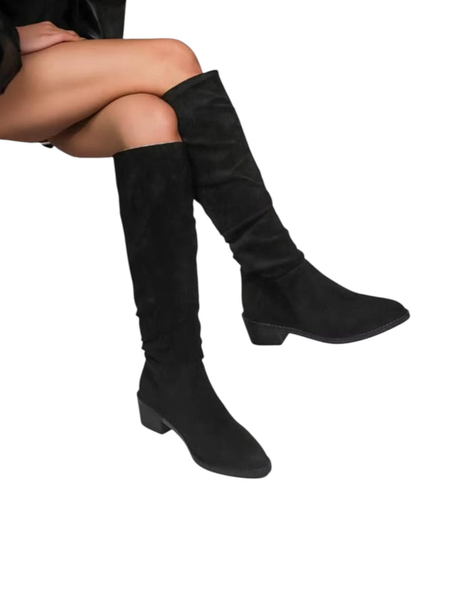 Image for Women's Plain Knee High Boots,Back