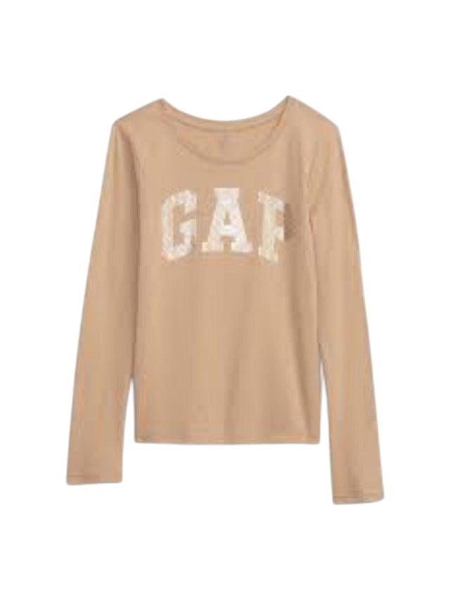 Image for Women's Logo Printed Top,Beige