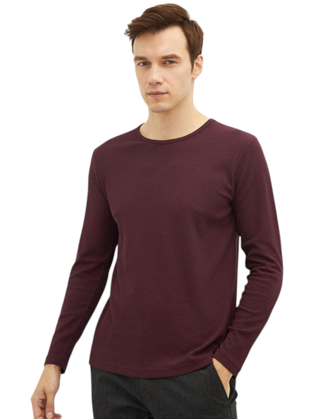 Image for Men's Plain Top,Burgundy