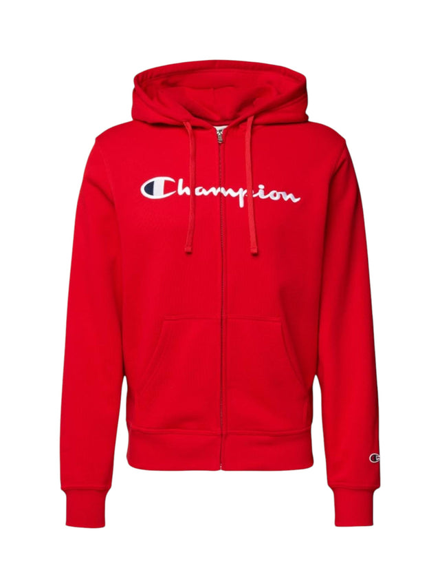 Image for Men's Logo Embroidered Hoodie,Red