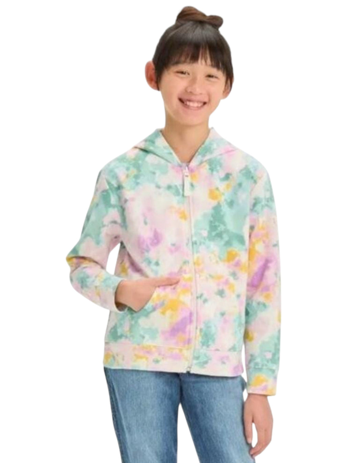 Image for Kids Girl's Colorblocked Hoodie,Multi