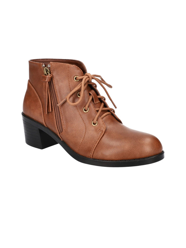 Image for Women's Plain Ankle Boots,Brown