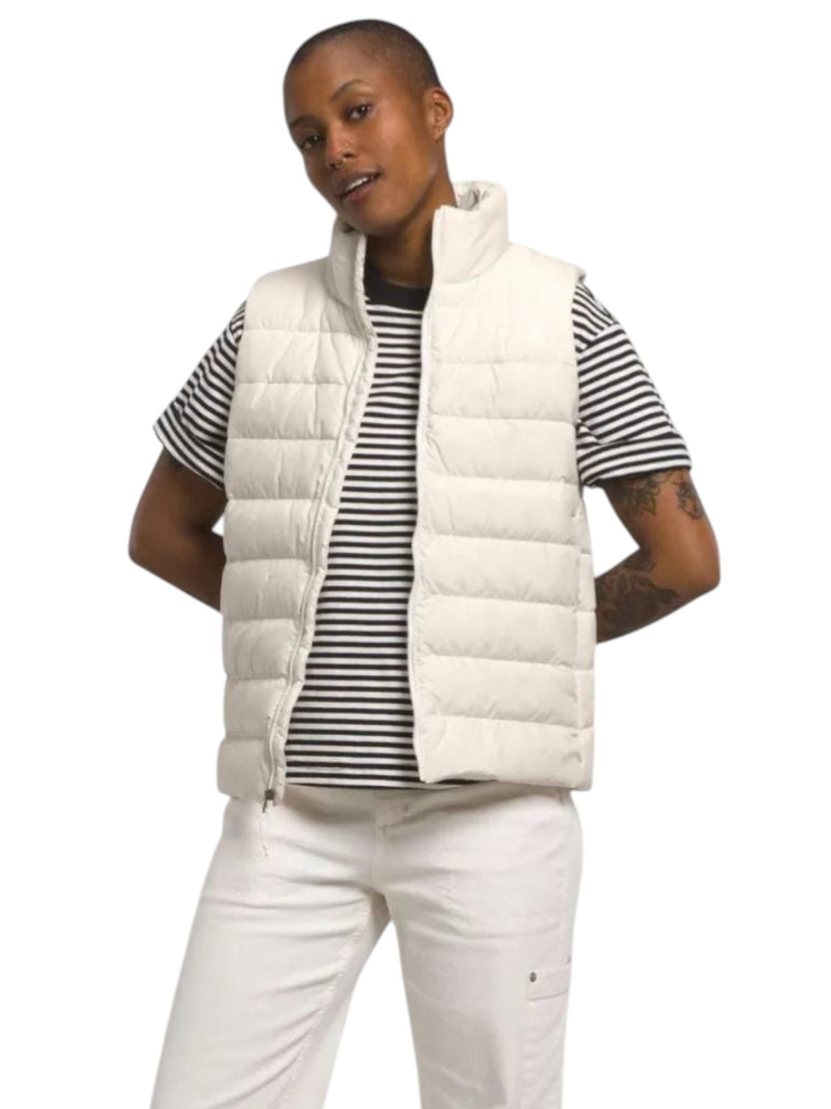Image for Women's Quilted Vest,White