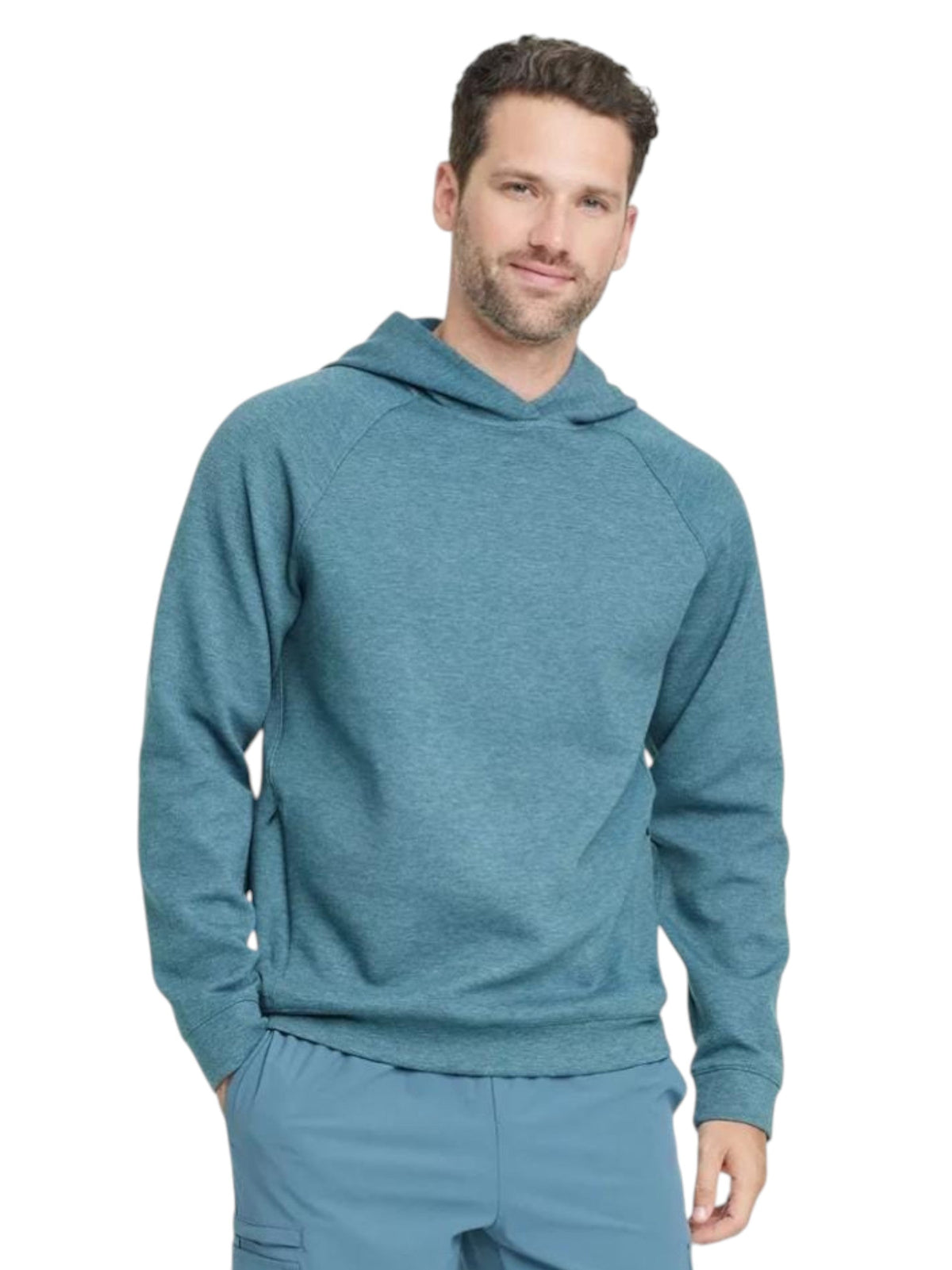 Image for Men's Heather Hoodie,Blue
