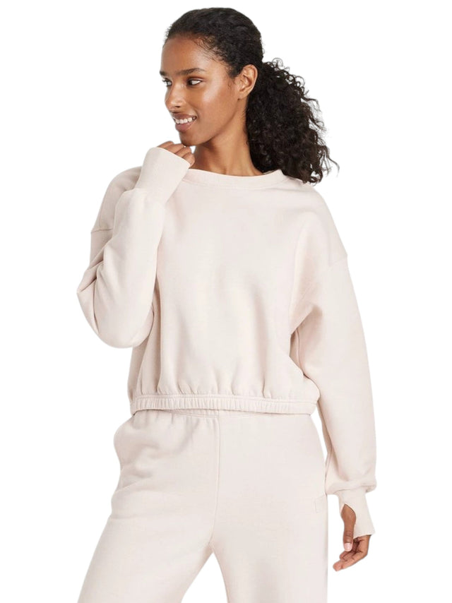 Image for Women's Plain Solid Sweaters,Beige