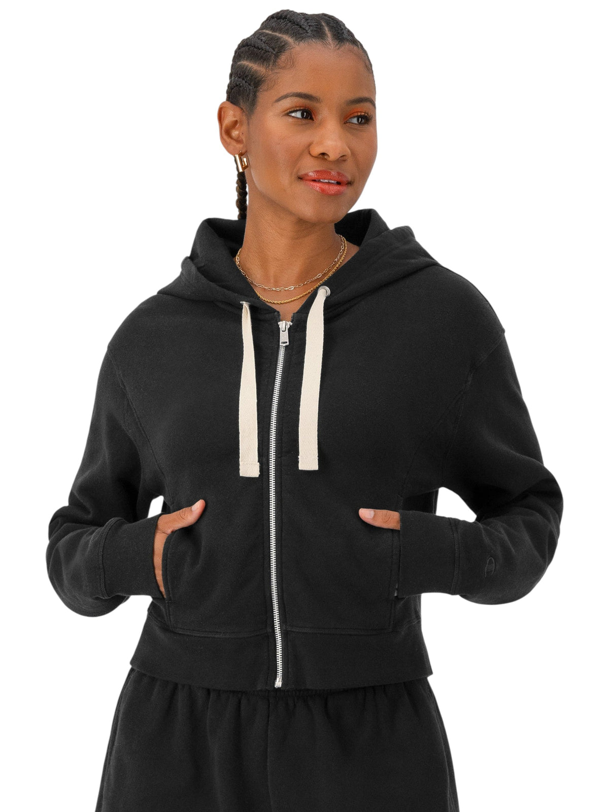 Image for Women's Plain Hoodie,Black