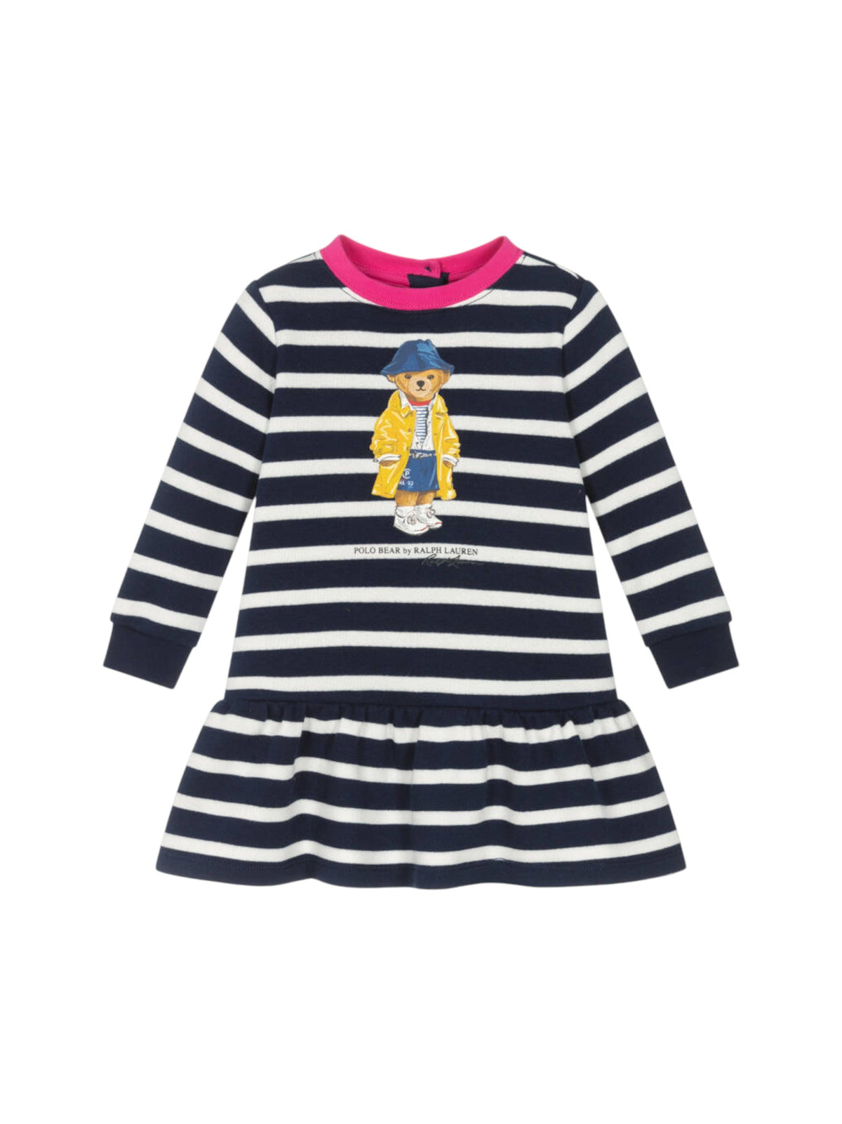Image for Kids Girl's Striped Dress,Navy