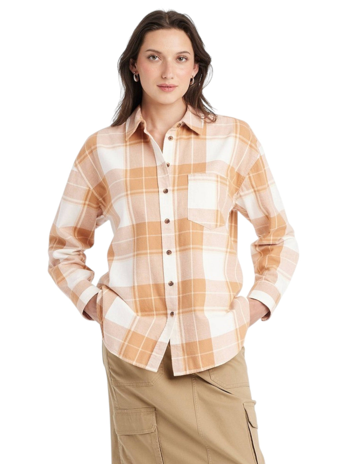 Image for Women's Plaid Chemise,Multi