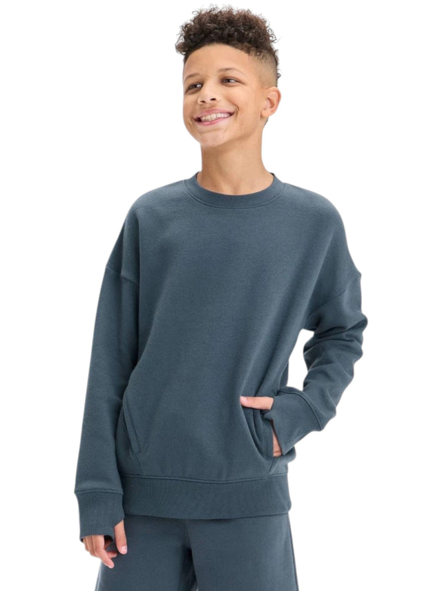 Image for Kids Boy's Plain Solid Sweaters,Dark Green