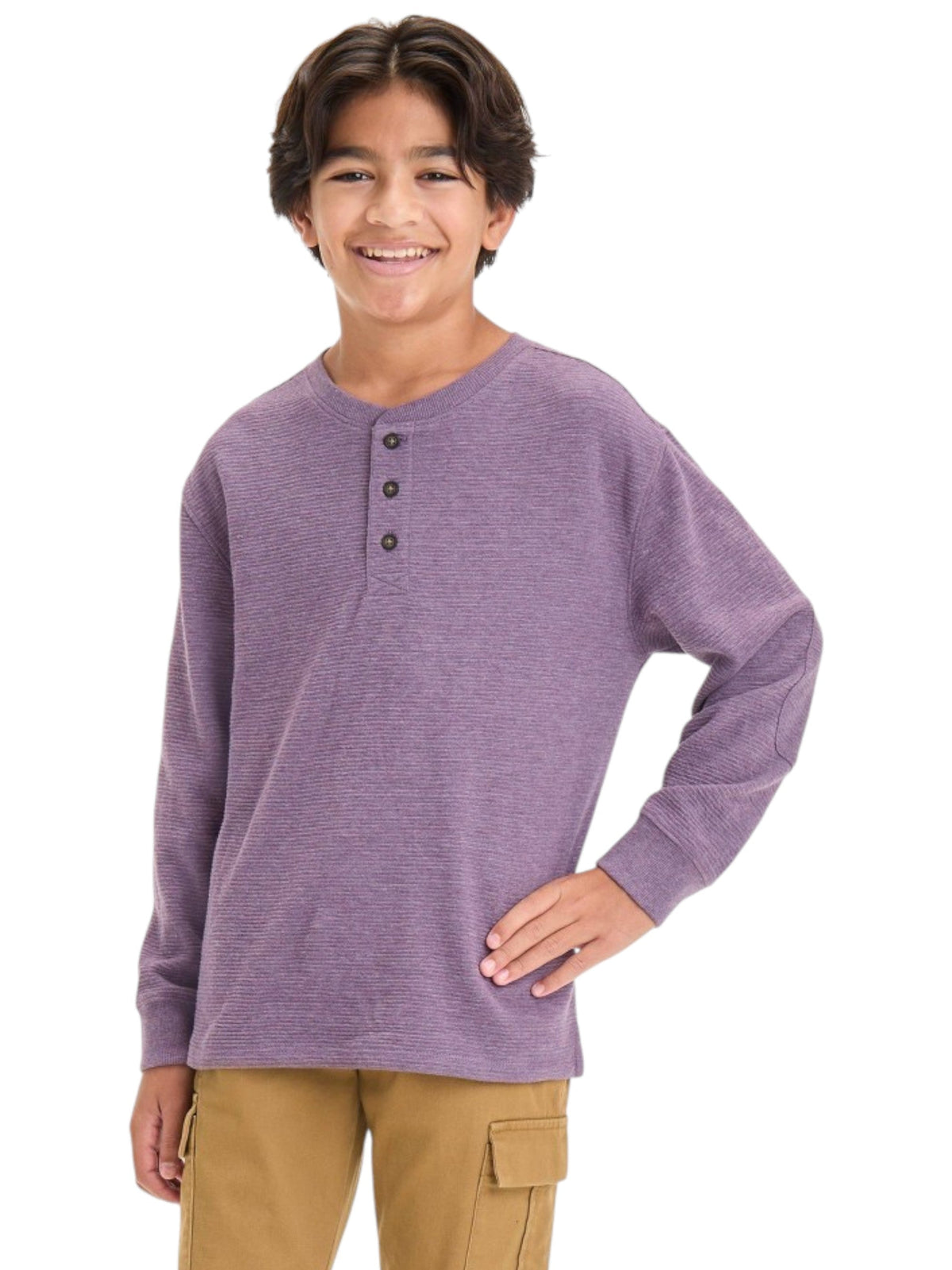 Image for Kids Boy's Ribbed Sweaters,Purple