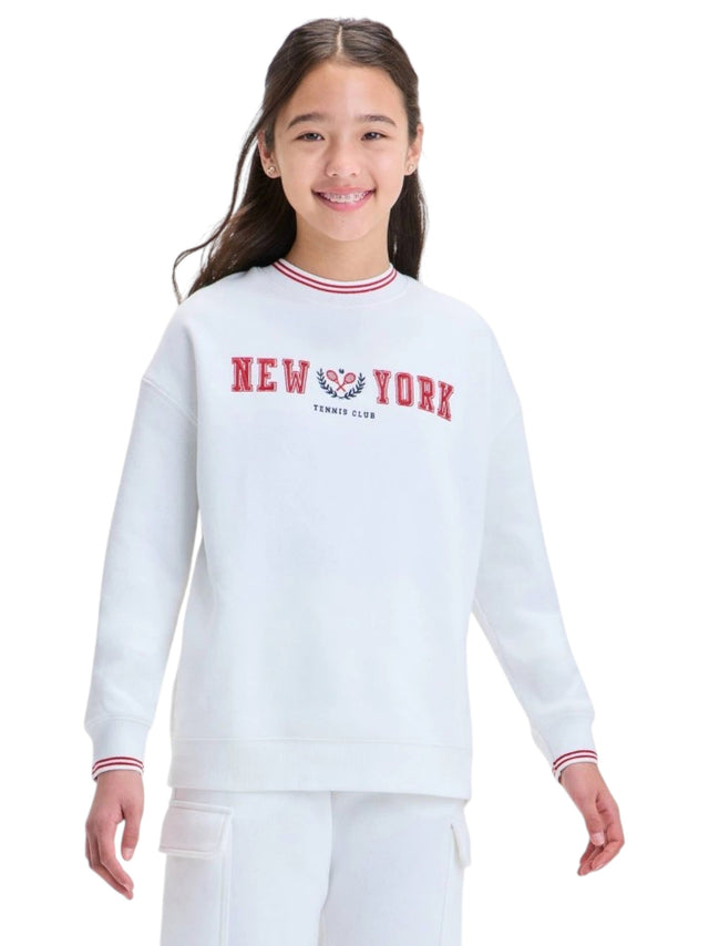Image for Kids Gril's Printed Sweaters,White
