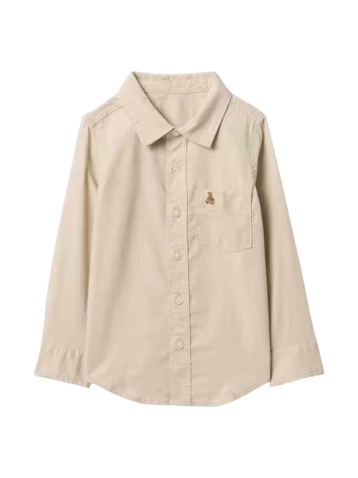 Image for Kids Boy's Plain Solid Chemise,Beige