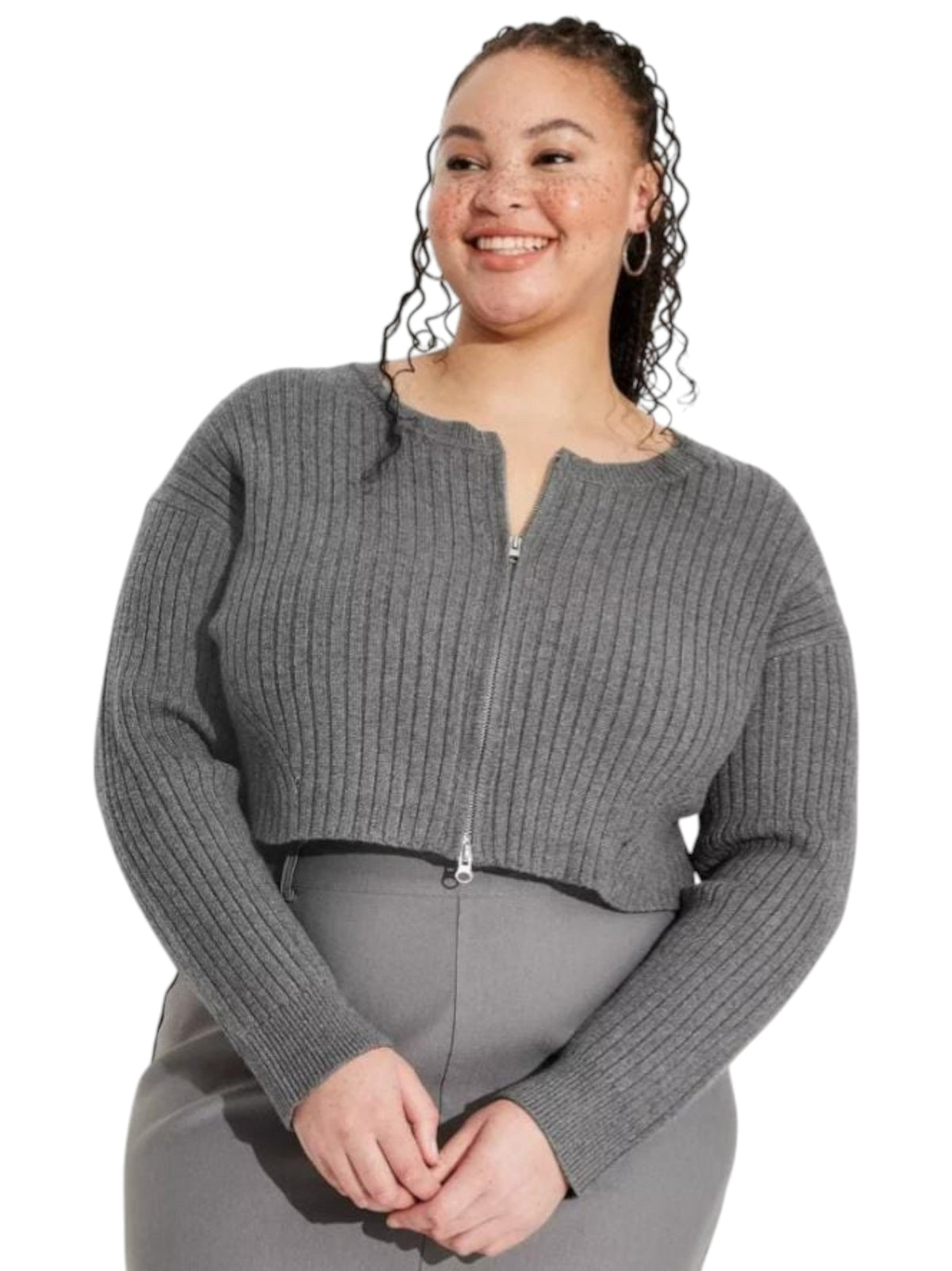 Image for Women's Knitted Sweaters,Grey