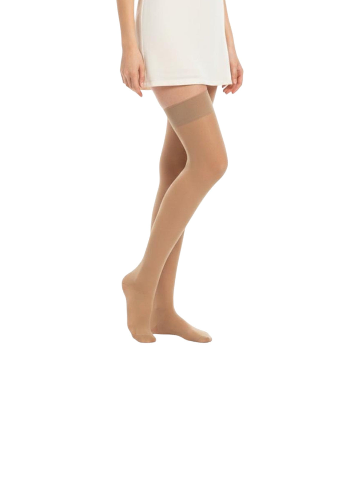 Image for Women's Plain Sheer High Top Socks,Camel