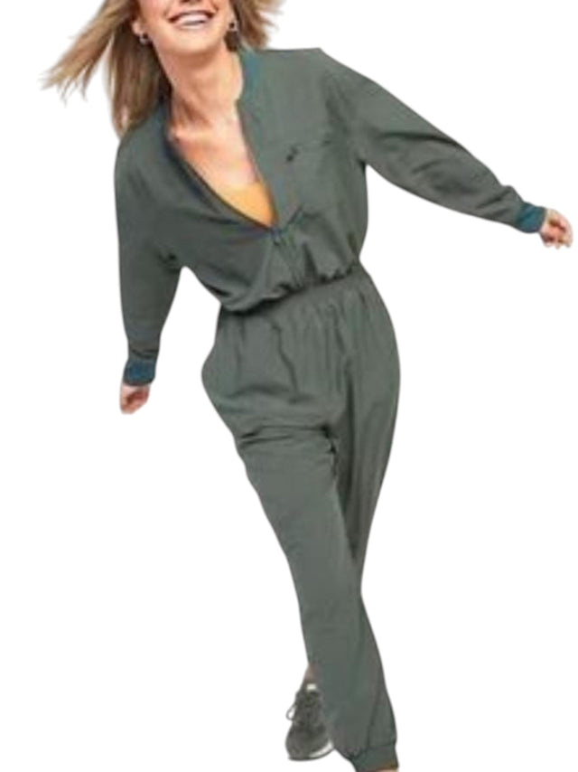 Image for Women's Plain Jumpsuit,Olive