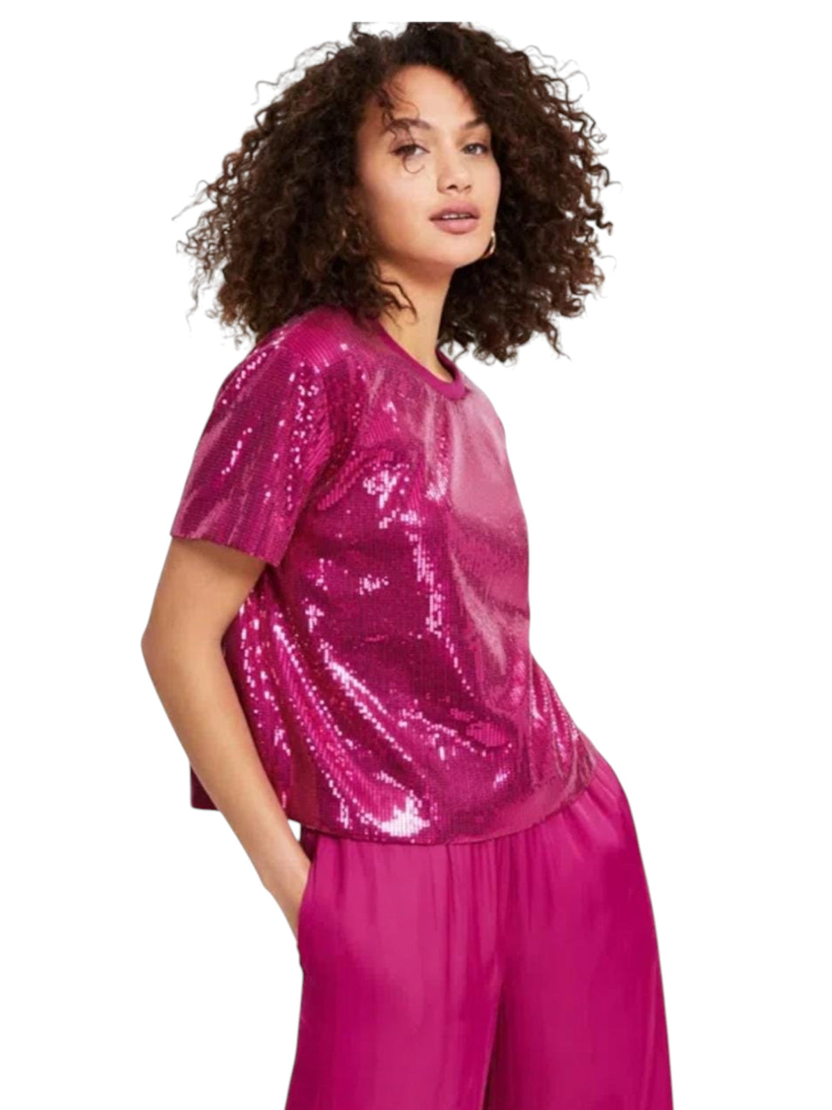Image for Women's Sequined Top,Pink