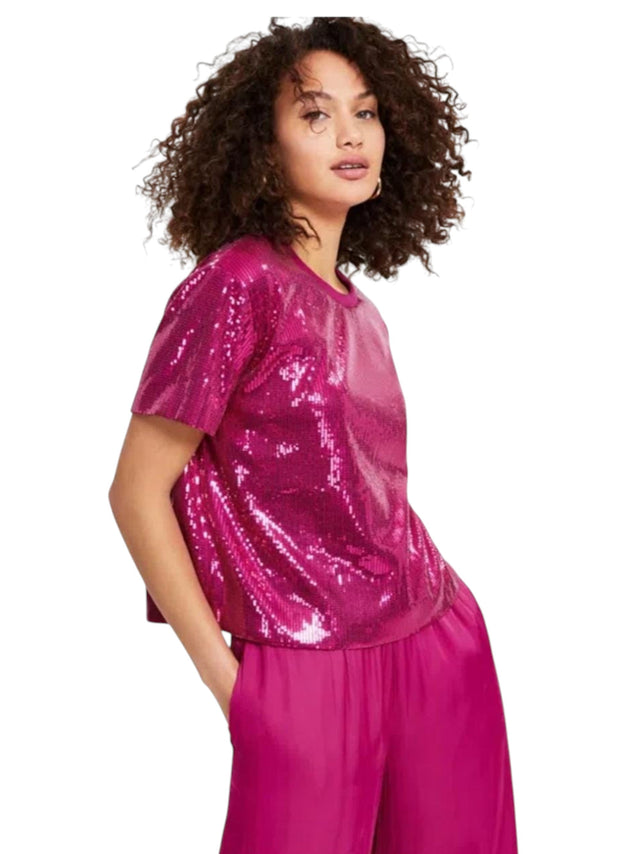 Image for Women's Sequined Top,Pink