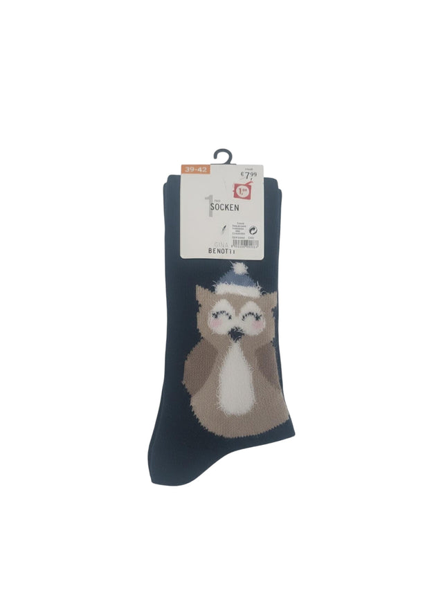 Image for Women's Knitted Lined Socks,Navy