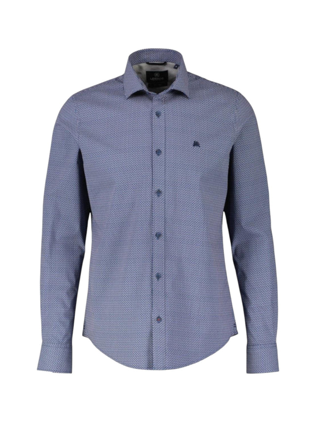 Image for Men's Printed Dress Shirt,Blue