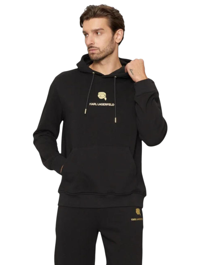 Image for Men's Brand Logo printed Hoodie,Black
