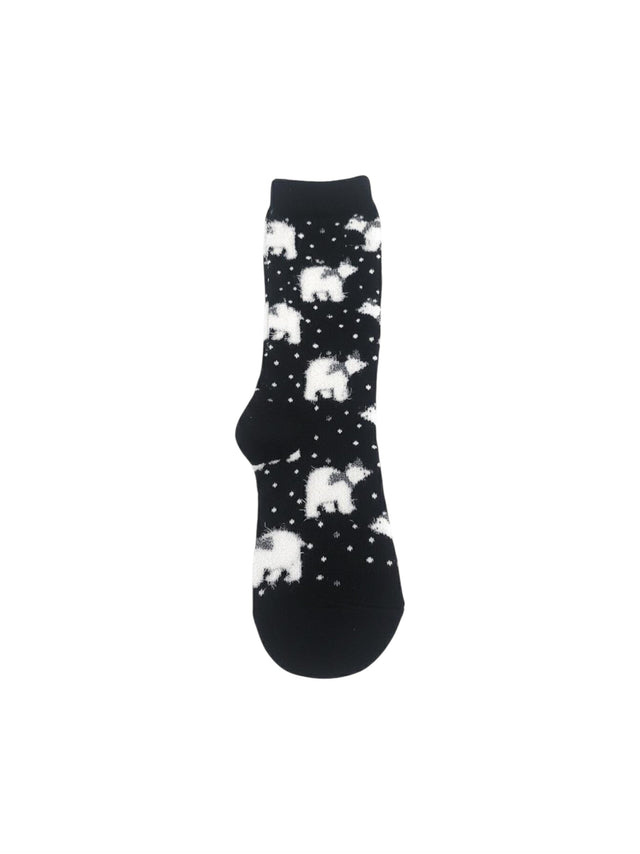 Image for Women's Printed Knitted Socks,Black
