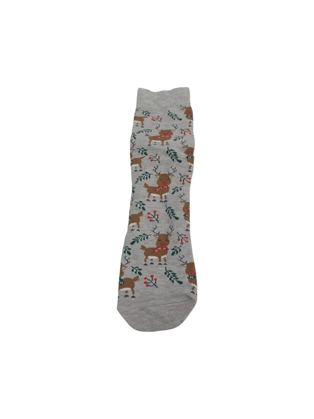 Image for Women's Printed Knitted Socks,Light Grey