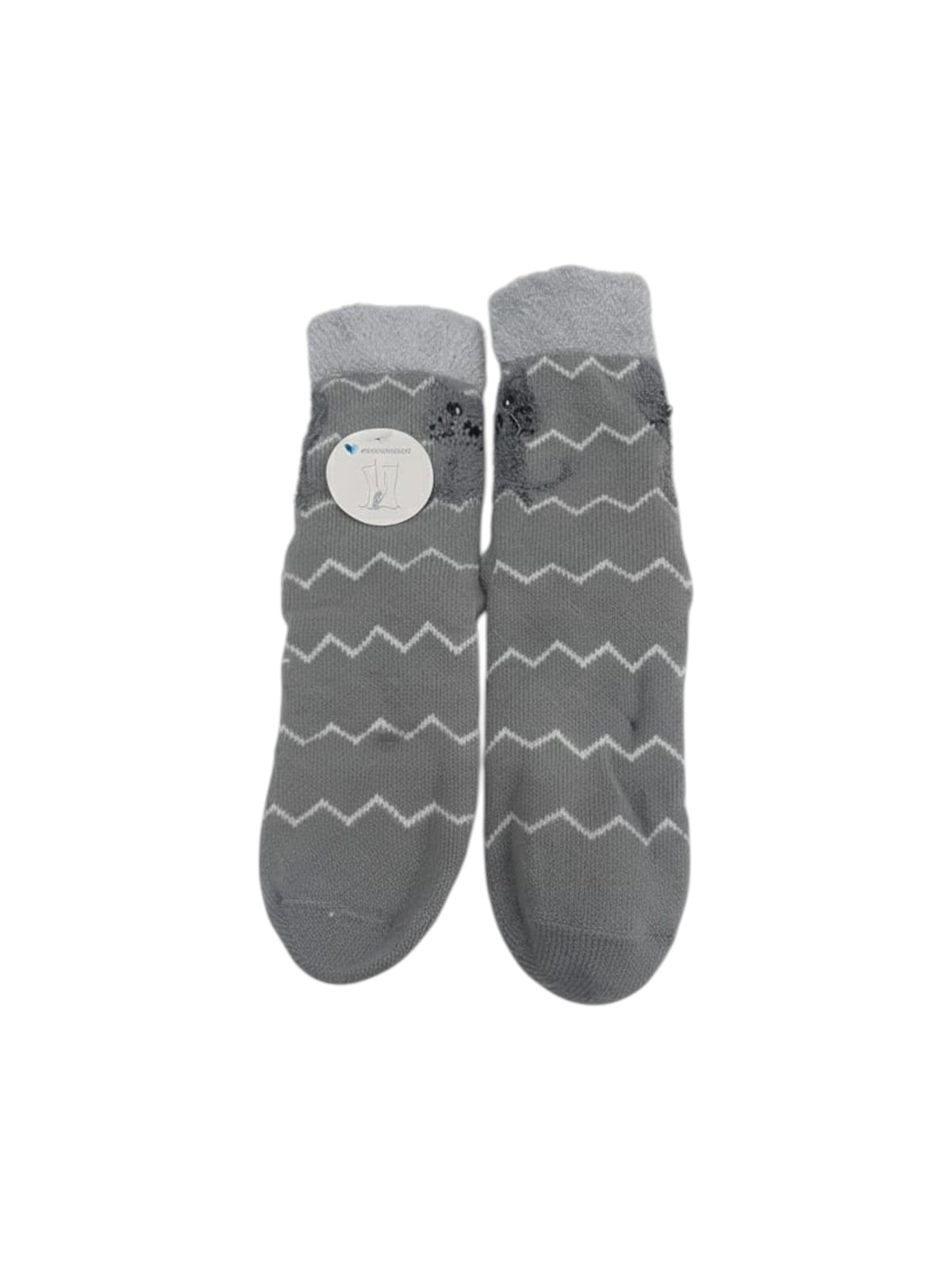 Image for Women's Striped Knitted Socks,Grey