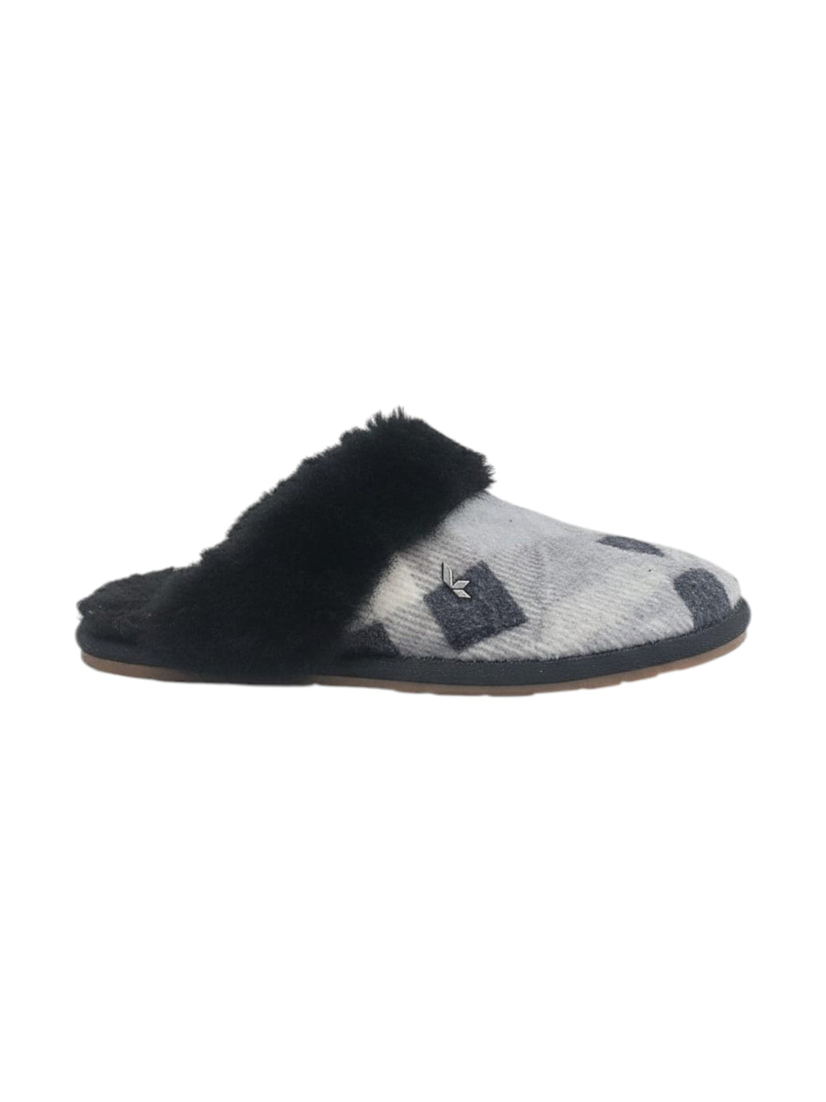 Image for Women's Lined Slipper,Light Grey/Black