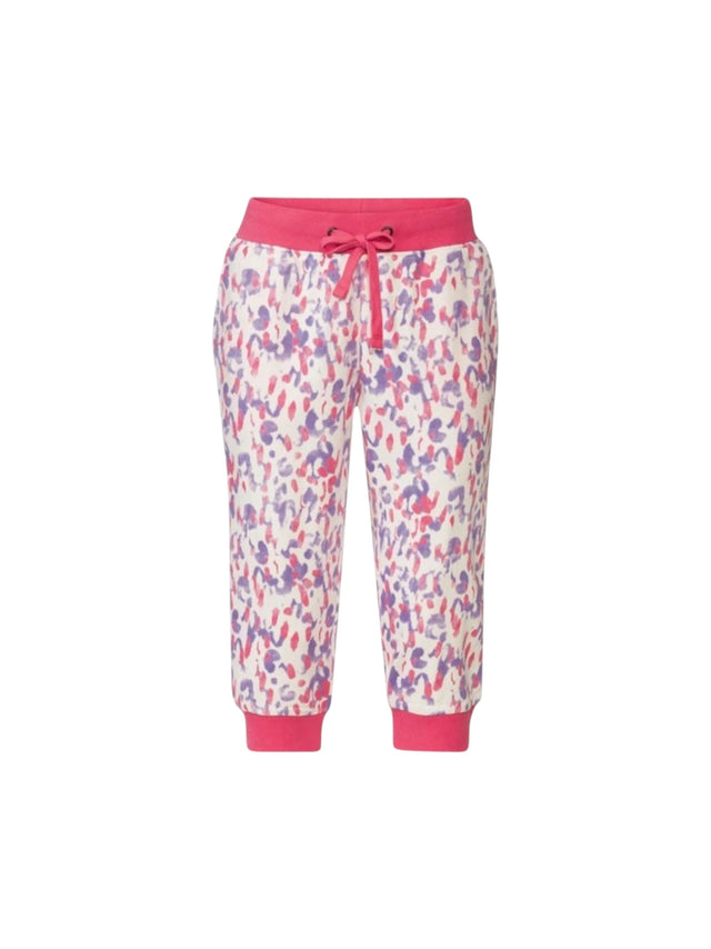 Image for Women's Printed Crop Pant,White