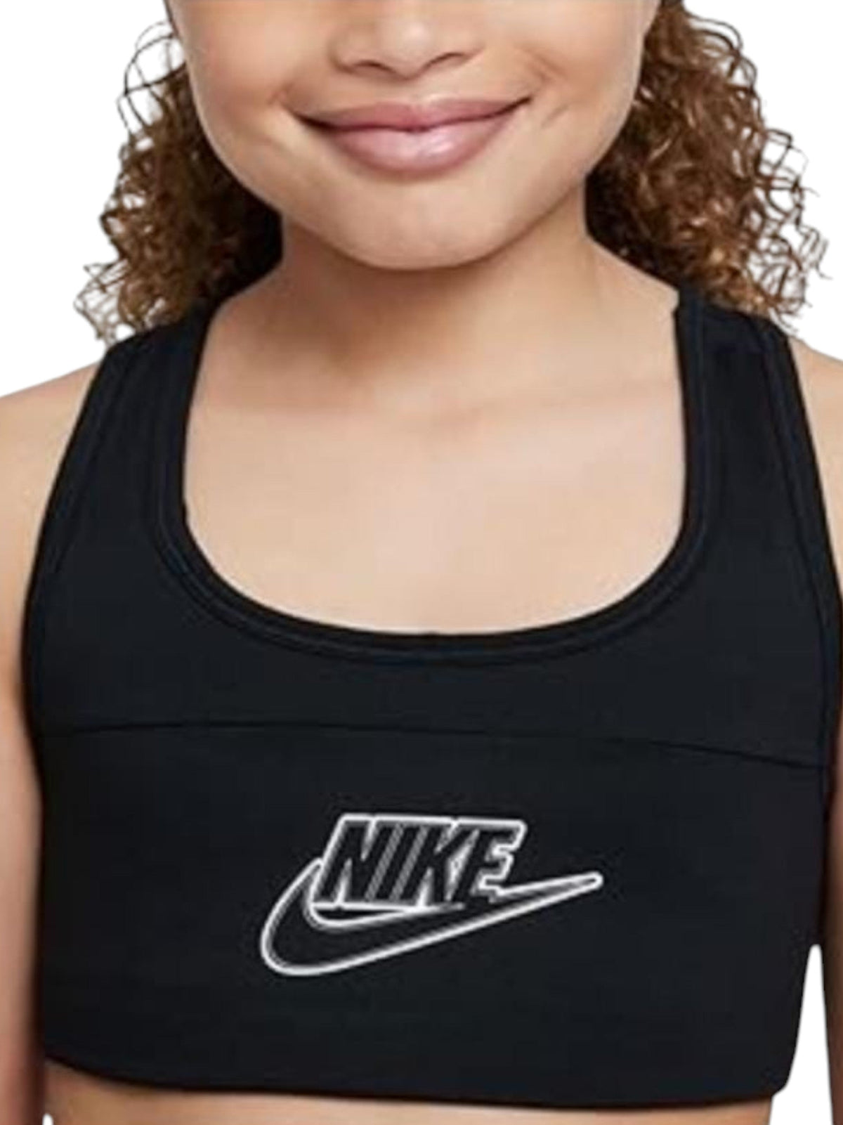 Image for Kids Girl's Logo Printed  Sport Crop Top,Black