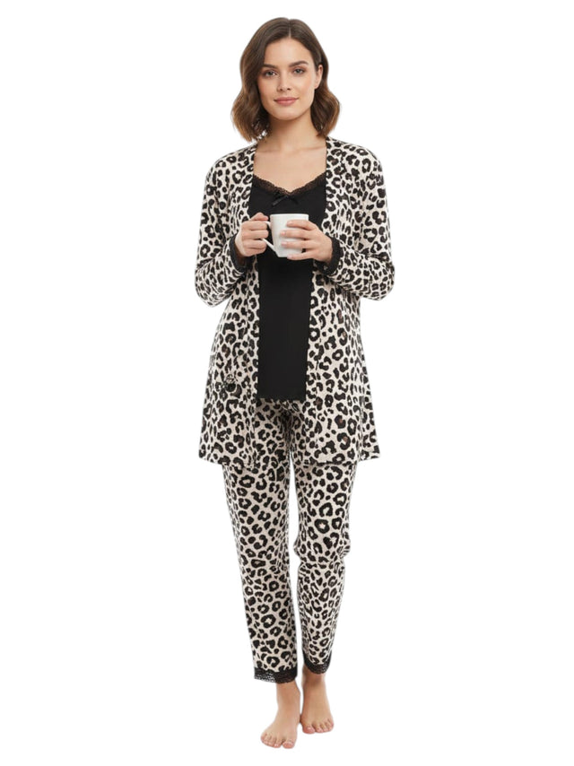Image for Women's Printed Sleepwear Set,Tiger