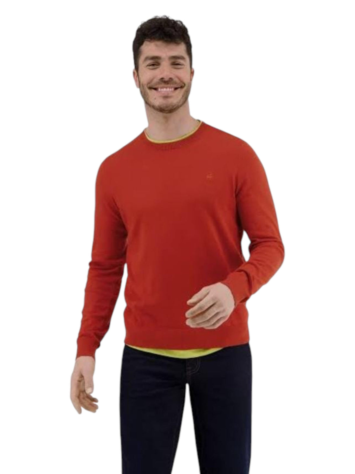 Image for Men's Knitted Top,Red