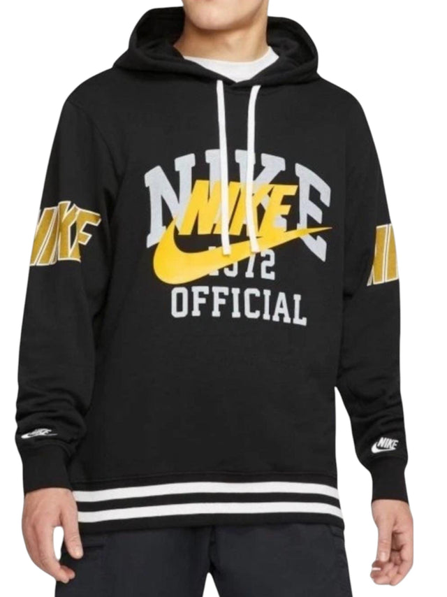 Image for Men's Brand Logo Printed Hoodie,Black